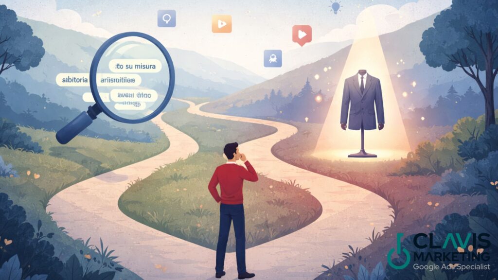 Scopri come intercettare persone che non ti stanno cercando ancora con campagne display, YouTube, Performance Max e segmenti mirati.